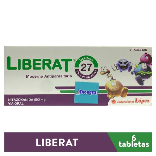 Liberat 500 Mg 6 Tabletas