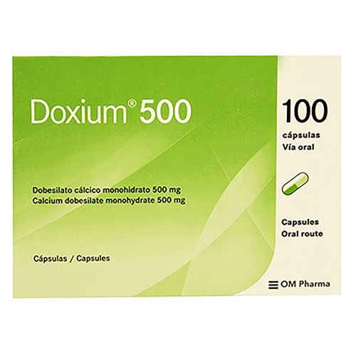 Doxium OM Farma 500 mg caja 100 cápsulas - Precio indicado por cápsula