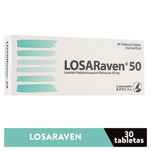 Losaraven 50 - 50 mg X 30 Tabletas  -Precio indicado por Unidad-