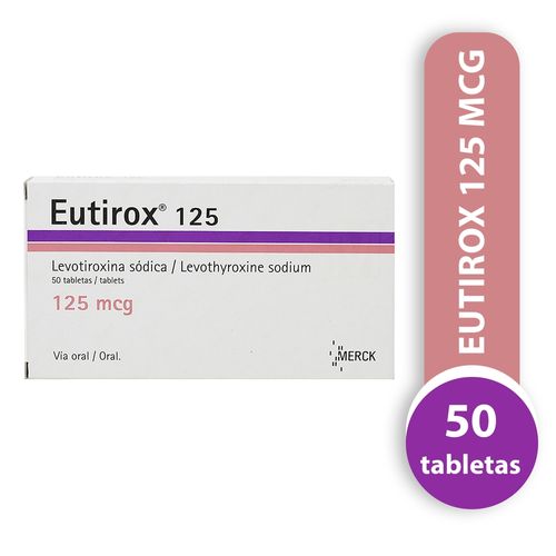 Eutirox 125Mg X50 Tabletas  -Precio indicado por Unidad-
