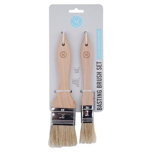 Set 2 Brochas Madera Martha Stewart