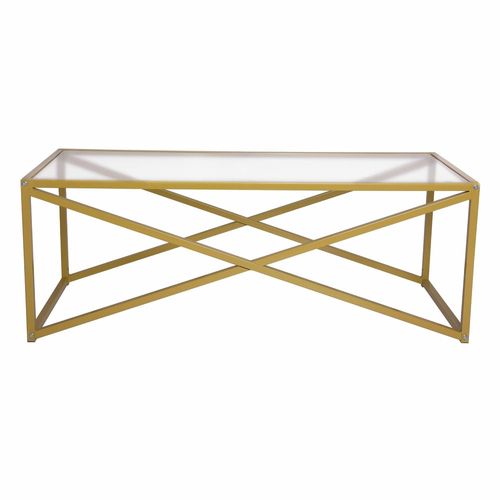 Mesa Minstays De Centro Rectagular De Vidrio de 116 cm