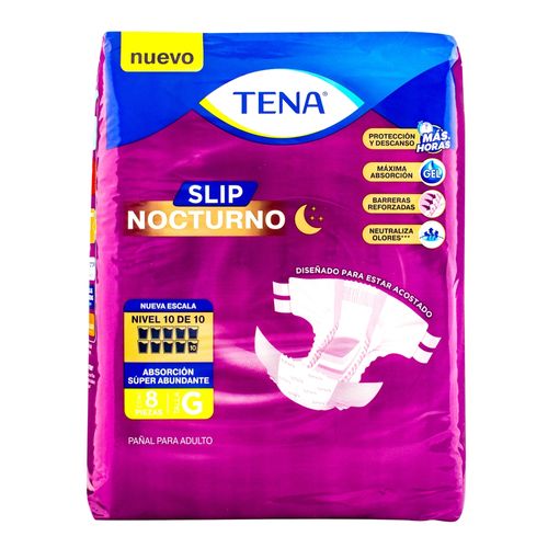 Pañales Para Adulto Tena ® Slip Nocturno Talla G - 8Uds
