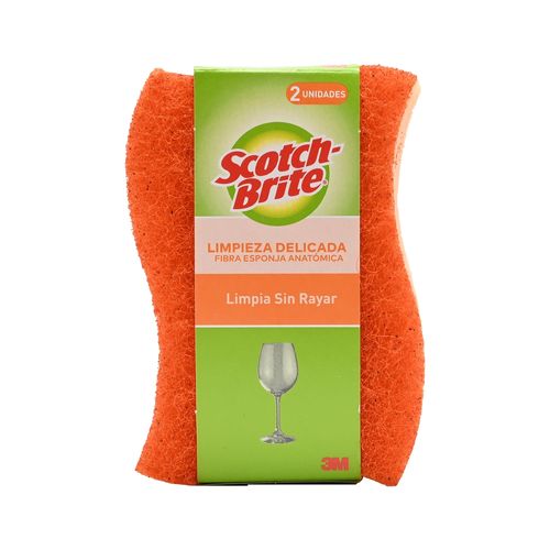 Esponja Scotch Brite Doble Uso No Rayas - 2Uds