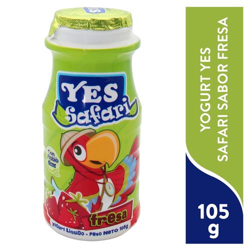 Yogurt Yes Líquido Safari Fresa - 105gr
