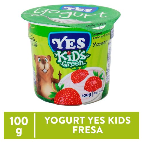 Yogurt Yes Kids Green Fresa - 100gr