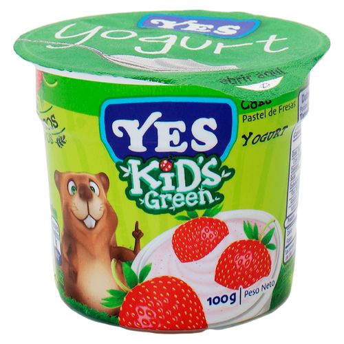 Yogurt Yes Kids Green Fresa - 100gr