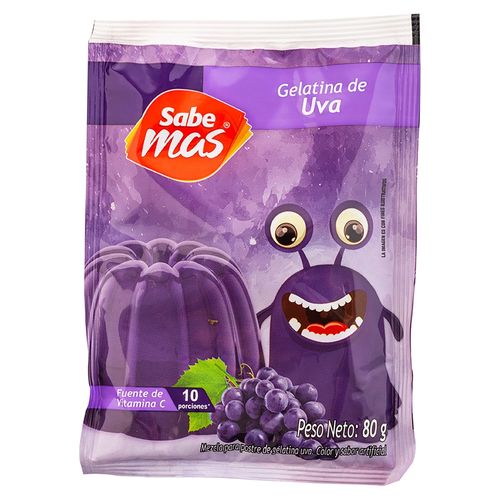 Gelatina Sabemas sabor uva - 80 g