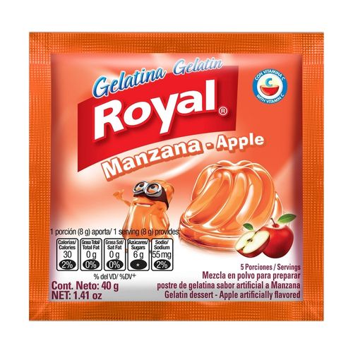 Gelatina Royal Sabor Manzana - 40g