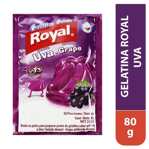 Gelatina Royal Sabor Uva - 80g