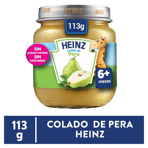 Colado Heinz Pera Vidrio - 113g