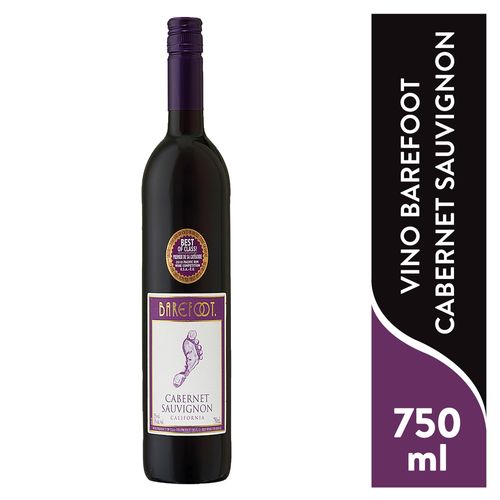 Vino Tinto Barefoot Cabernet Sauv - 750ml