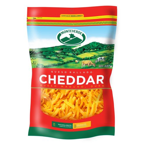 Queso Monteverde Cheddar Rallado - 227 g