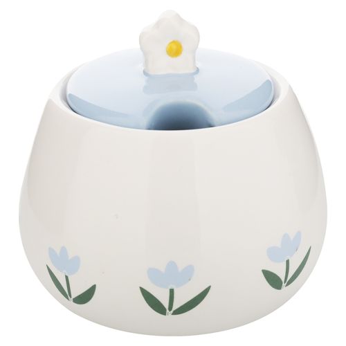 Ms Azucarero Con Diseno Floral Azul