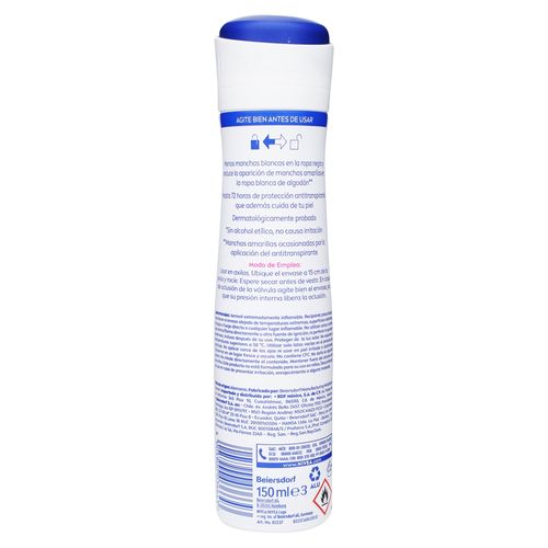 Desodorante Nivea Antimanchas Femenino Invisible Clear - 150 ml