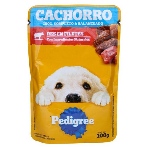 Alimento Húmedo Pedigree Para Perro Cachorro Sabor Res - 100 g