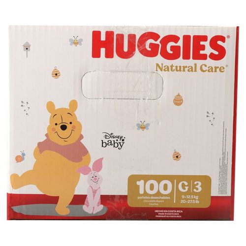 Pañales Huggies Natural Care Etapa 3/G - 100 Unidades