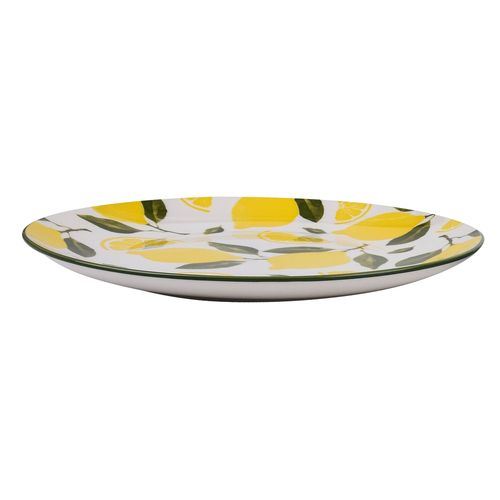 Plato Mainstays plano de porcelana con diseño