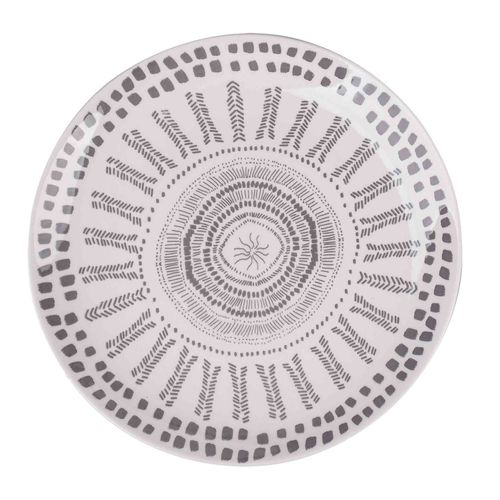 Plato Mainstays plano de porcelana con diseño