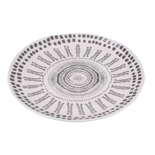 Plato Mainstays plano de porcelana con diseño