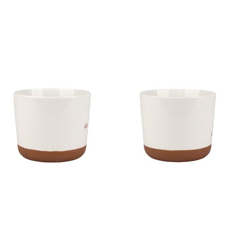 Taza Hometrends de porcelana con mensaje -480 ml