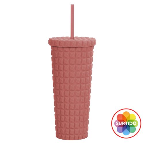 Vaso Hometrends de plástico con doble pared -750 ml