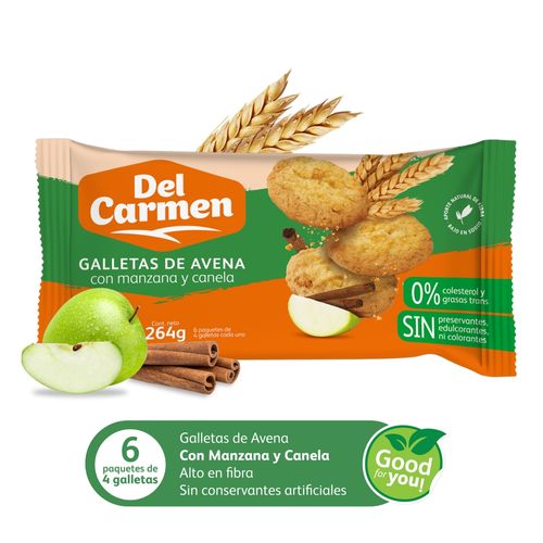 Galleta Del Carmen con Manzana y Canela - 264 g