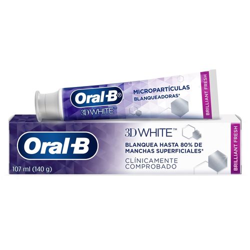 Pasta Dental Blanqueadora Oral-B 3D White Brilliant Fresh 107 ml (140 g)
