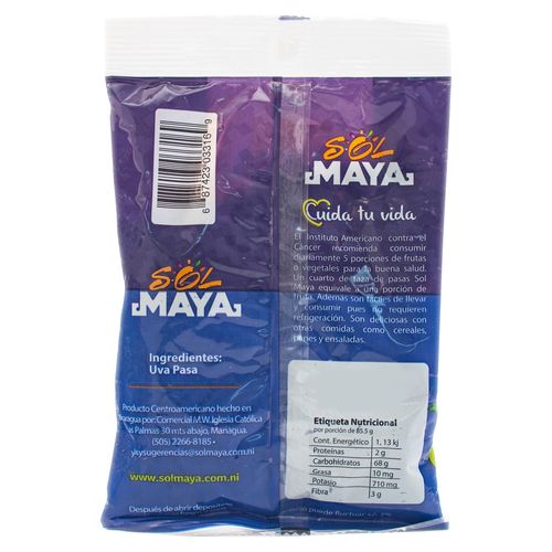 Pasas Uva Bolsa Sol Maya - 150 g
