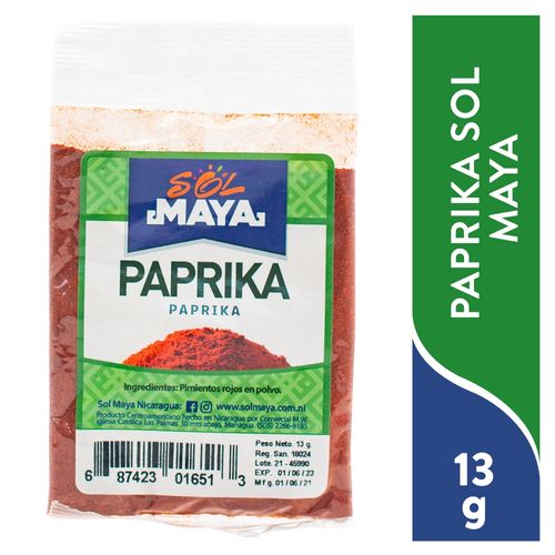 Paprika Sol Maya En Bolsa - 13 g