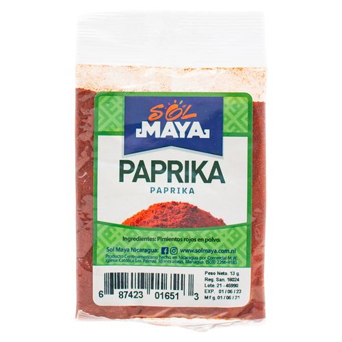 Paprika Sol Maya En Bolsa - 13 g