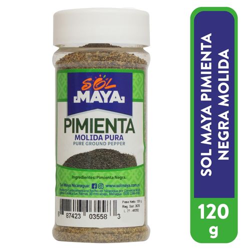 Pimienta Negra Molida Sol Maya - 120 g