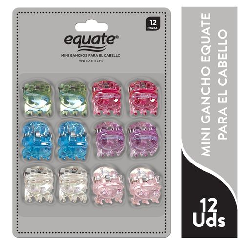 Mini Ganchos Equate Para El Cabello 12p