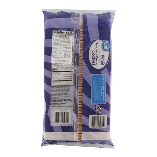 Galleta Great Value de vanilla rellena con crema - 708 g