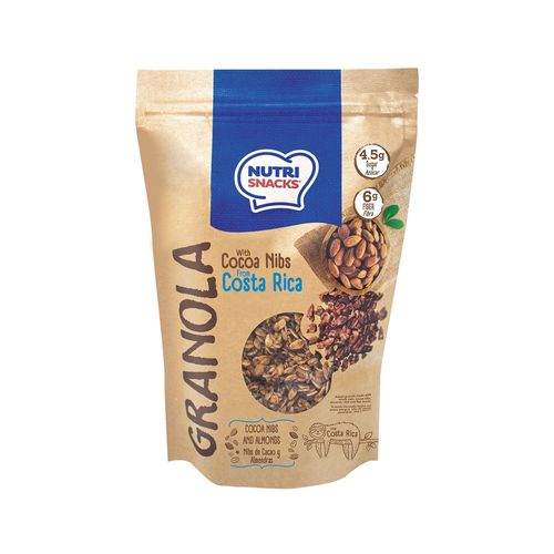 Granola lite Nutrisnacks con nibs de cacao y almendras - 300 g