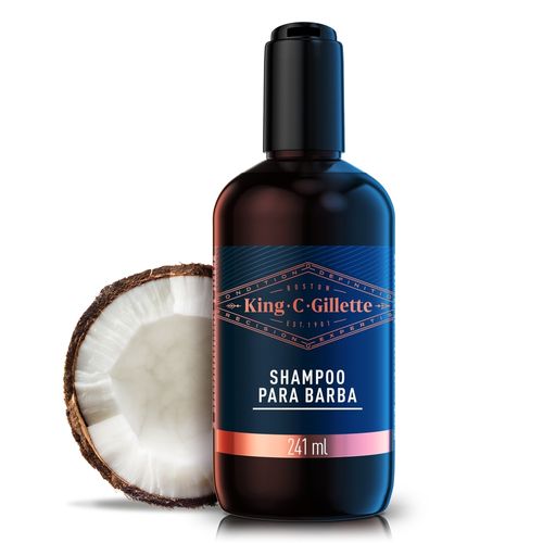 Shampoo king c Gillette para barba fragancia irresistible - 241 ml