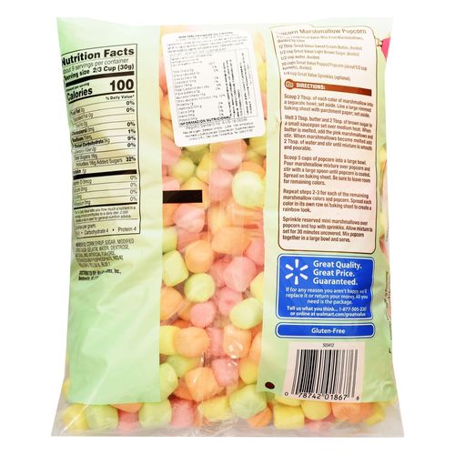 Marshmallow Great Value Mini Colores - 283 g