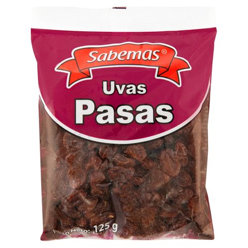 Pasas Sabemas en Bolsa - 125 g