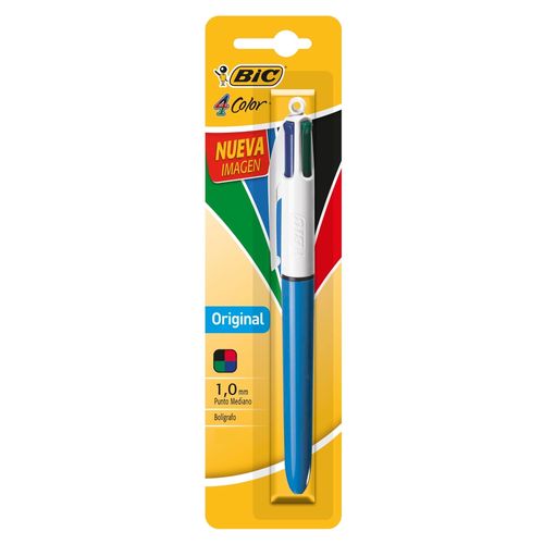 Lapicero Bic clásico 4 colores en uno
