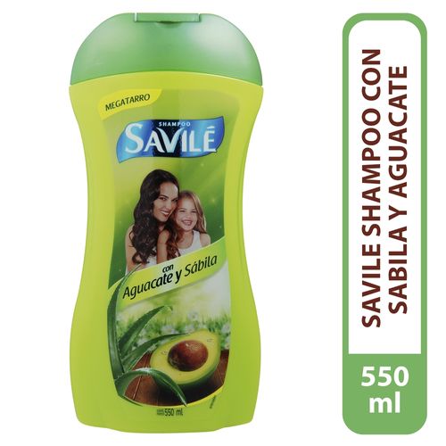 Shampoo Savilé Aguacate Y Sábila - 550ml