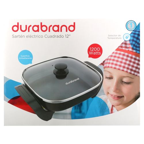 Durabrand Sarten Elect 120V 1200W Cuadra