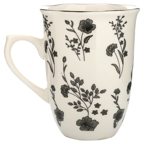 Ms Taza De Porcelana 12Onz Color Negro 722