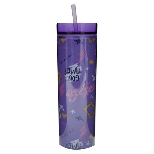 Friends Vaso Pajilla Doble Pared 450Ml