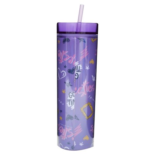 Friends Vaso Pajilla Doble Pared 450Ml