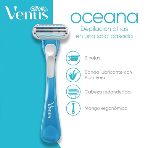 Rasuradora para Mujer Gillette Venus Oceana -2 Uds