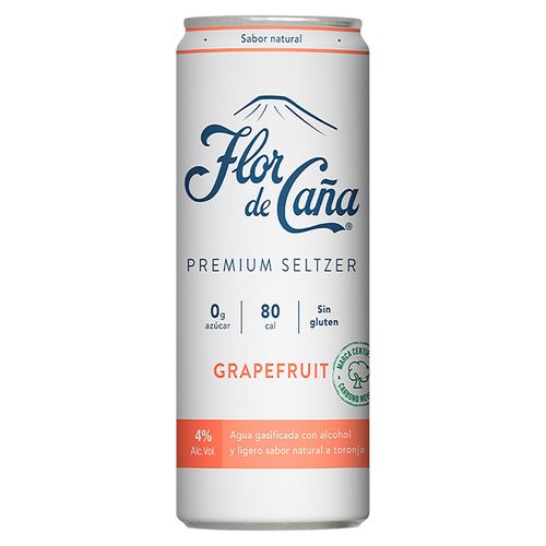 Ron Flor De Caña Premium Seltzer Grapefruit - 355 ml