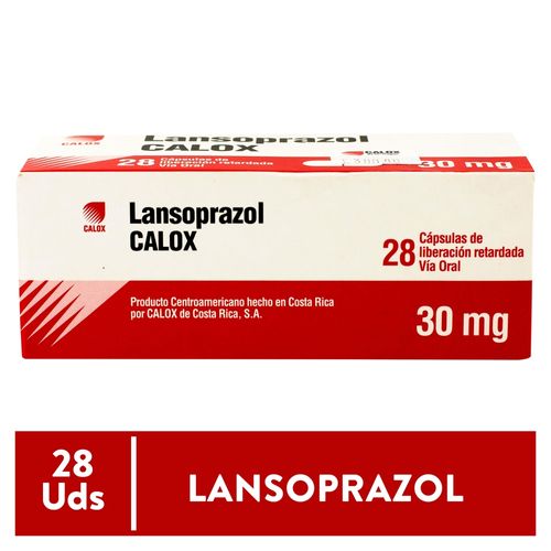 Lansoprazol De Calox 30mg- 28 Capsulas  -Precio indicado por Unidad-