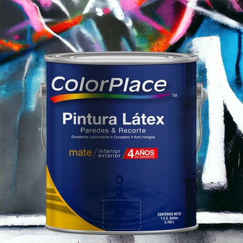Pintura Látex ColorPlace Mate Base Tinte. 4 Años De Garantía - 1 Galón