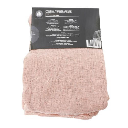 Ht Set De 2 Cortinas Rosa