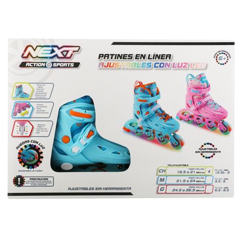 Patines De Linea Para Nino Con Luces Tal